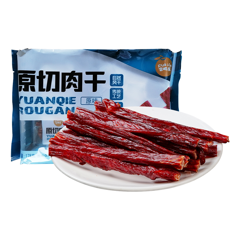 富崎乐原味原切肉干 178g/袋 2袋装 178g*2袋